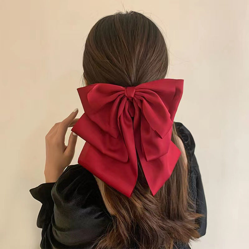 Wholesale Bow Tie Extra Large Satin Hair Clips